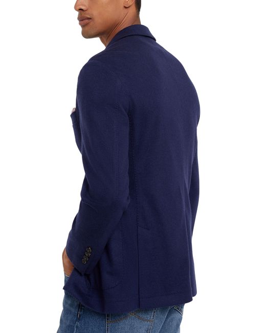 Brunello Cucinelli Blue Cashmere Blazer for men