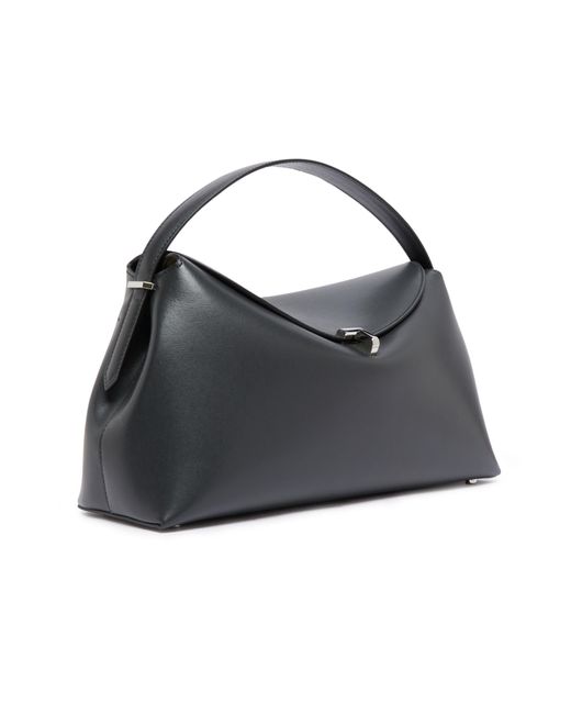 Totême  Black T-Lock Lederhandtasche