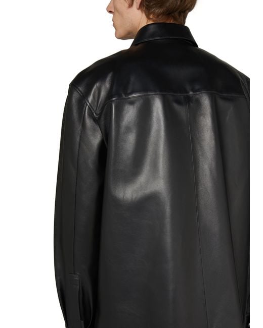 Loewe Black Zip-Up Overshirt for men