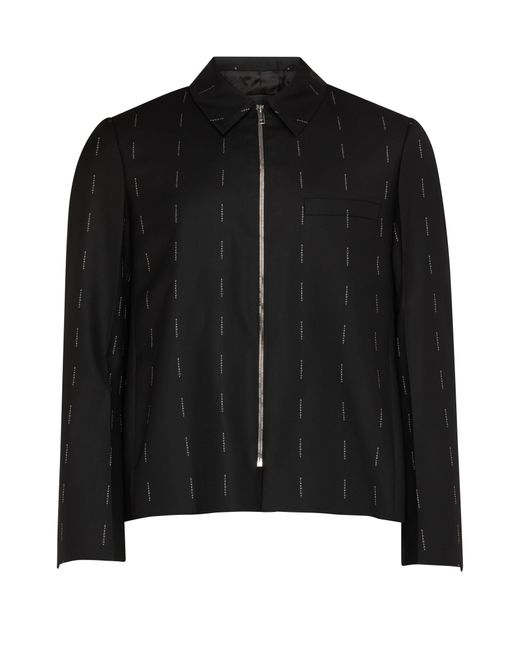 Givenchy Black Structured Zip Jacket for men