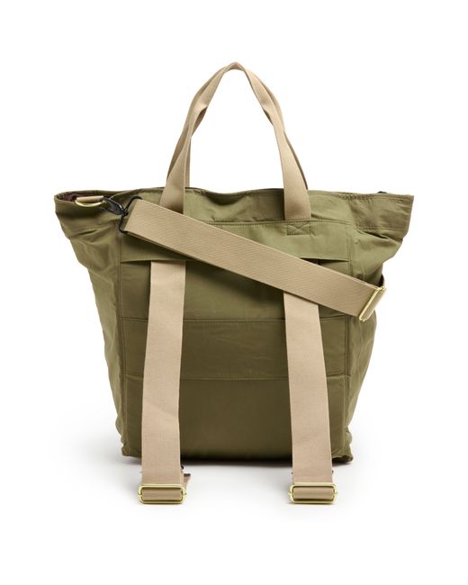 Barbour Green Transport 3 Way Tote Bag for men