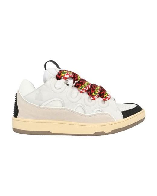 Lanvin Curb Sneakers in White for Men - Lyst