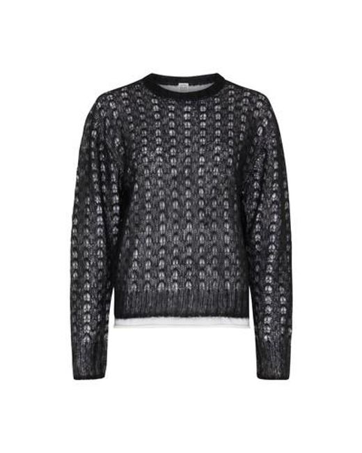 Totême  Black Mohair Sweater