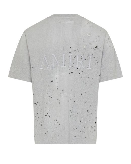 Amiri Besticktes T-Shirt MA Shotgun in Gray für Herren