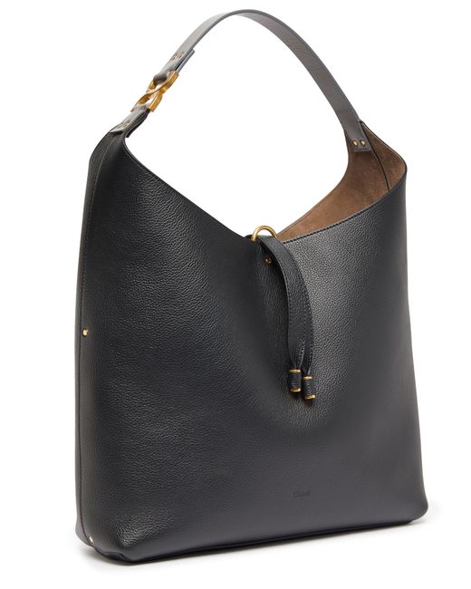 Chloé Black Marcie Hobo Shoulder Bag