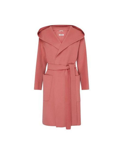 Max Mara Pink Priscilla Belted Coat