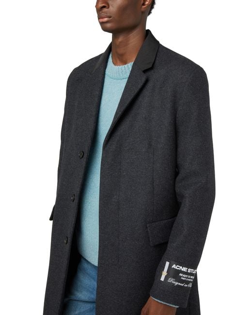 Manteau Acne pour homme en coloris Black