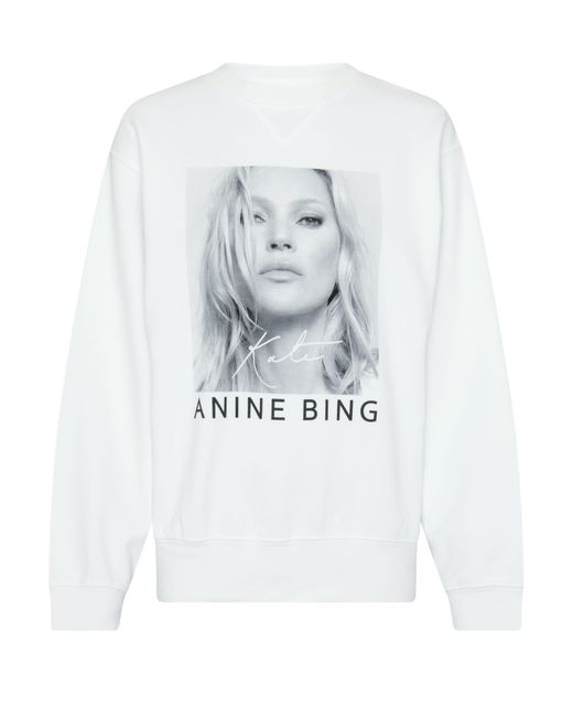 Anine Bing White Ramona Sweatshirt