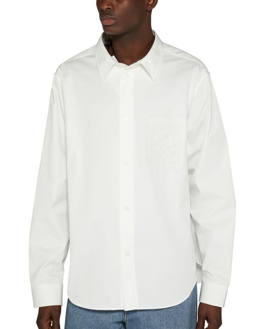 Loewe Baumwollhemd in White für Herren