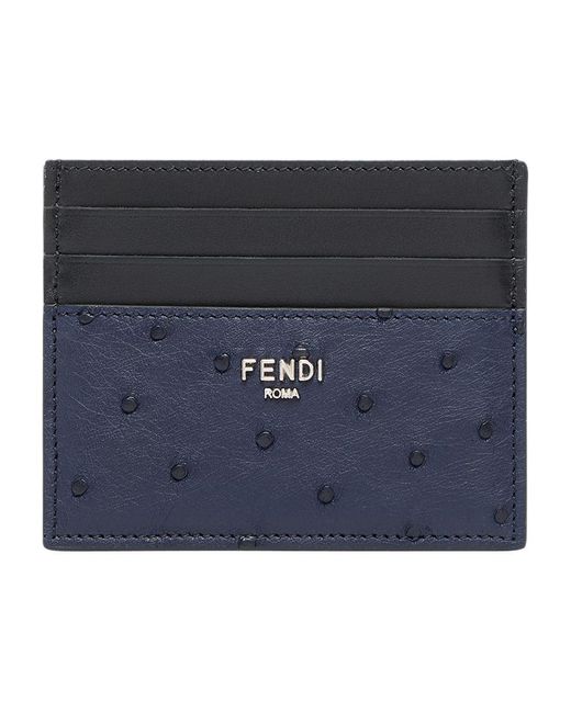 Fendi Blue Card Holder for men