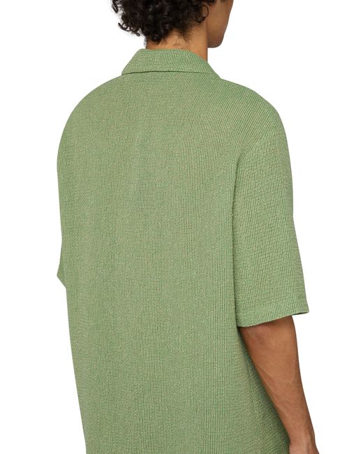 Amiri Green Mesh Shortsleeved Shirt for men