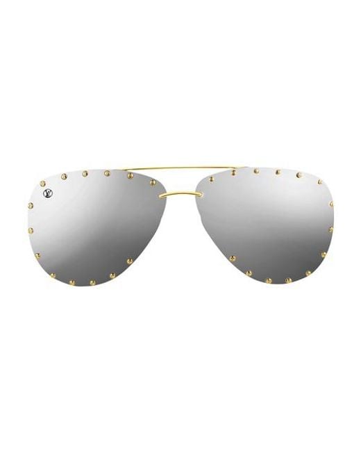 Louis Vuitton Gray The Party Sunglasses