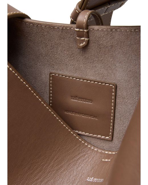 LIE STUDIO Brown Cabas-Tasche Norma