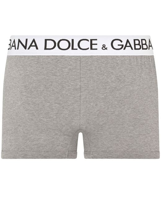 Dolce & Gabbana Gray Two-Way Stretch Cotton Boxers for men