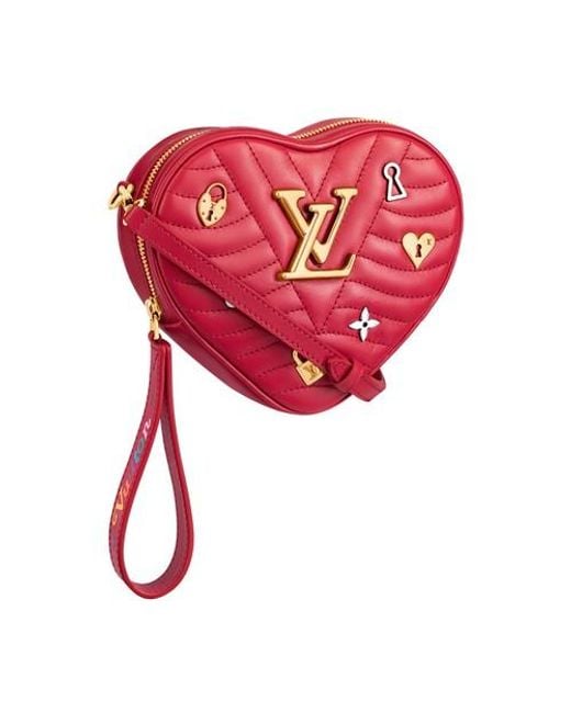 Louis Vuitton Red New Wave Heart Bag