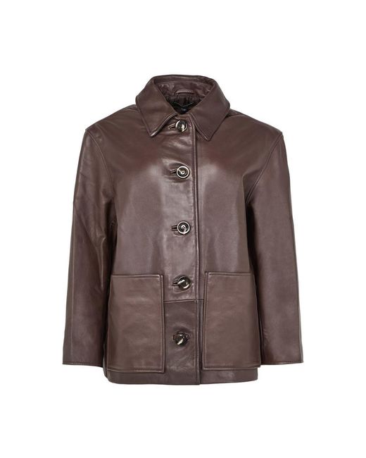 Soeur Brown Vincenzo Leather Jacket