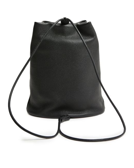 The Row Black Joe Leather Backpack