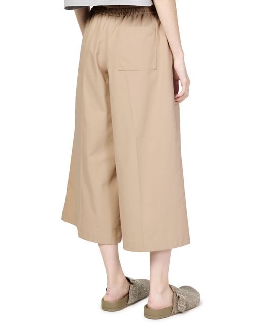 Loewe Natural Cropped Cotton Pants