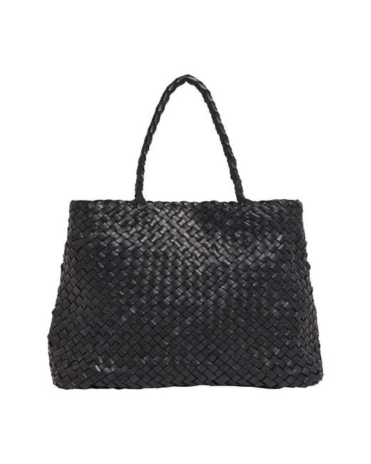 Dragon Diffusion Black Vintage Mesh Tote Bag