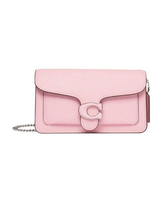 COACH Pink Tabby Chain Clutch Bag