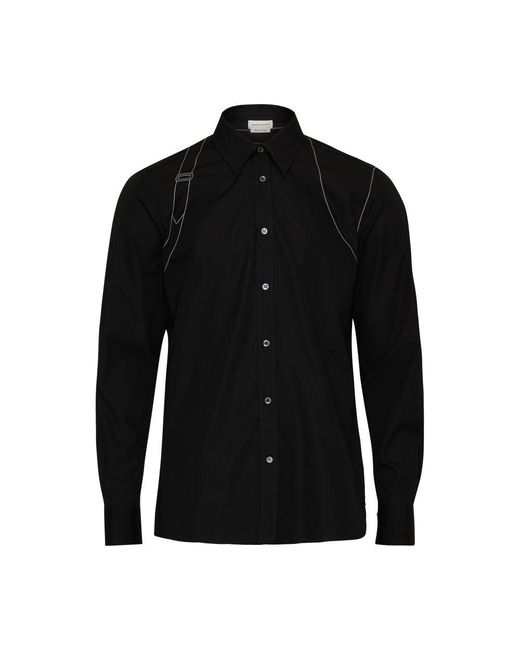 Alexander McQueen Black Harness Shirt for men