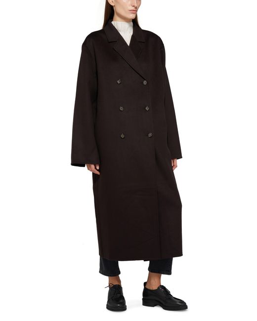 Totême  Black Signature Long Wool Coat