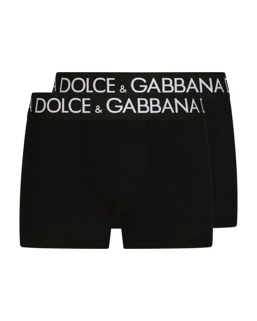 Dolce & Gabbana White Two-pack Cotton Jersey Boxers for men