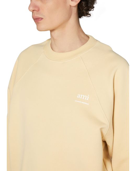 AMI Sweatshirt mit Logo in Natural für Herren