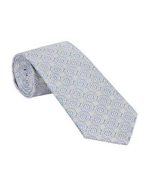 Brunello Cucinelli Blue Silk Tie for men