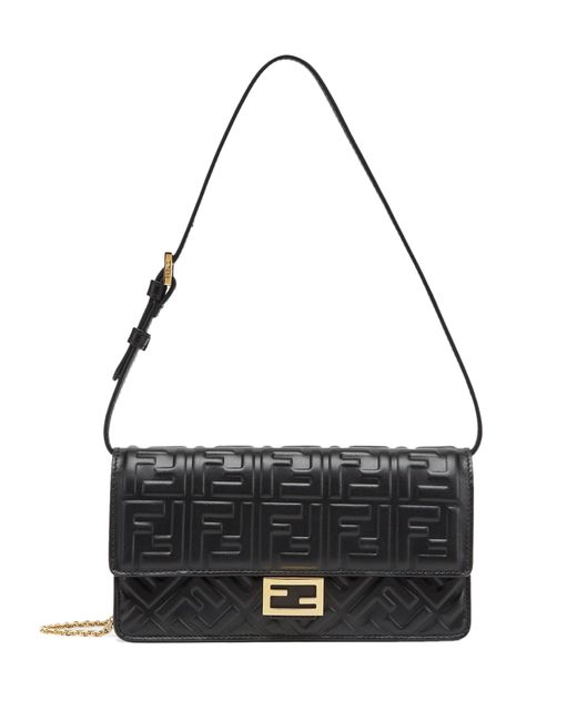 Fendi Wallet On Chain Baguette in Schwarz Lyst DE