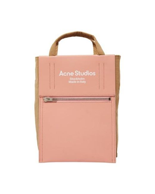 Acne Pink Papery Nylon Tote Bag