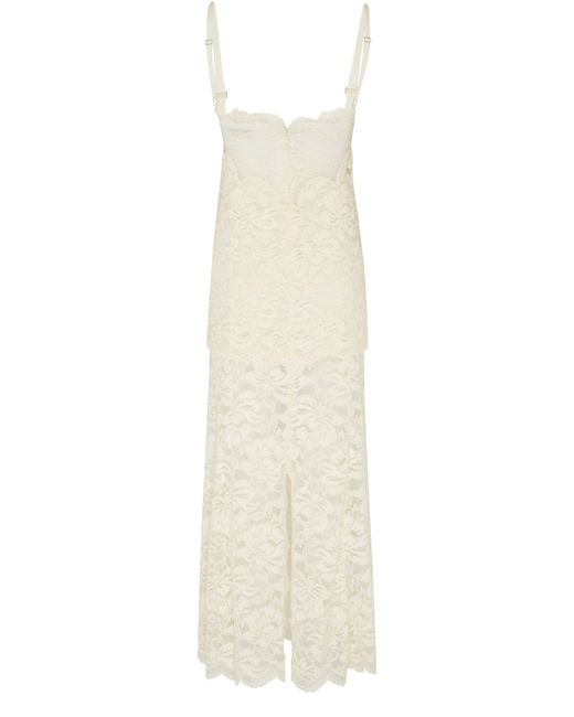 Rabanne White Langes Kleid
