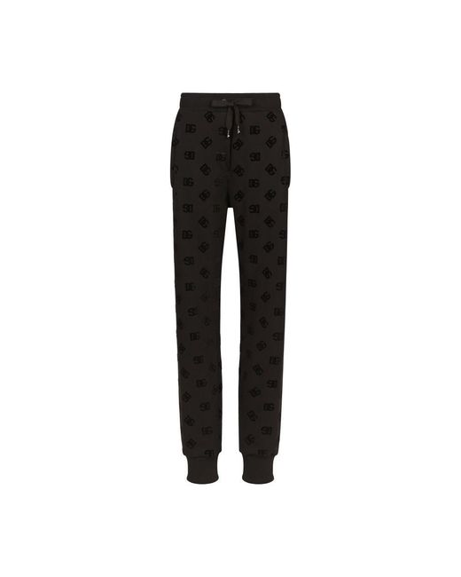 Dolce & Gabbana Black Jersey jogging Pants