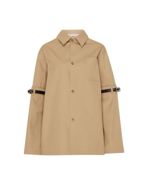 Coperni Natural Open Jacket With Elbow-Length Sleeves
