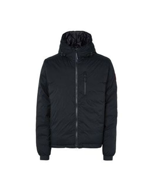 Canada Goose Black Lodge Hooded Coat for men