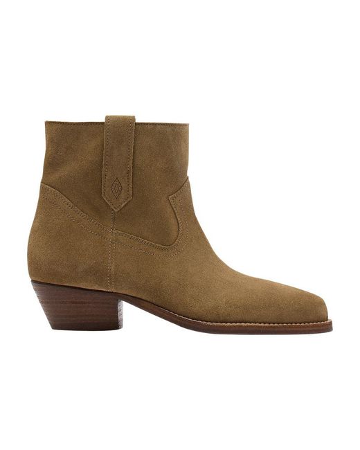 Ba&sh Brown Cray Ankle Boots