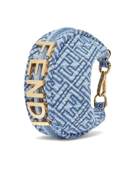 Fendi Blue Nano Graphy Bag