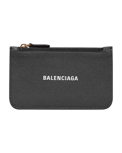 Balenciaga Black Cash Large Long Coin And Card Holder