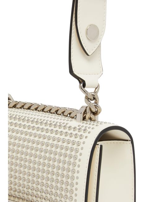 Alexander McQueen Metallic Mini Jewelled Satchel Bag
