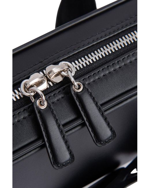 BY FAR Baby Beau Box Calf Leather Bag in Black Lyst