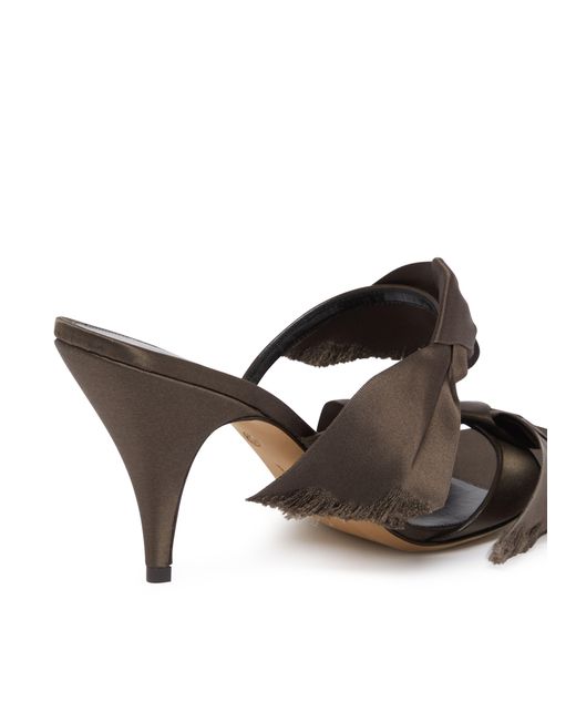 The Row Brown Vika Knot High Heel Sandals