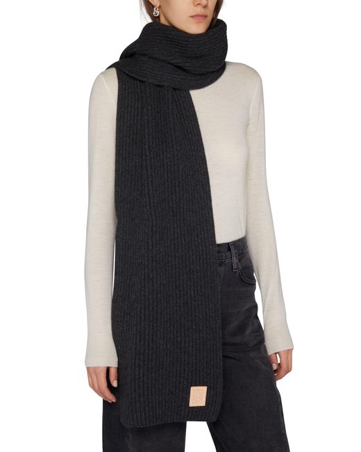 Loewe Black Cashmere Scarf