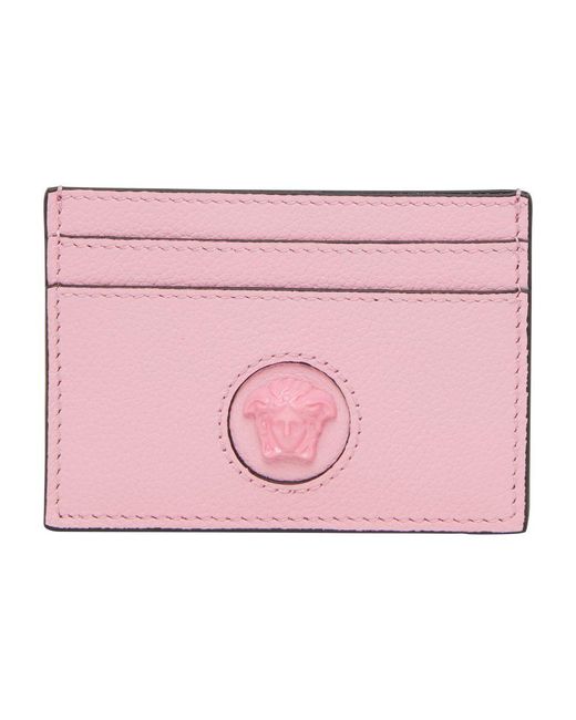Versace Pink Medusa Card Holder
