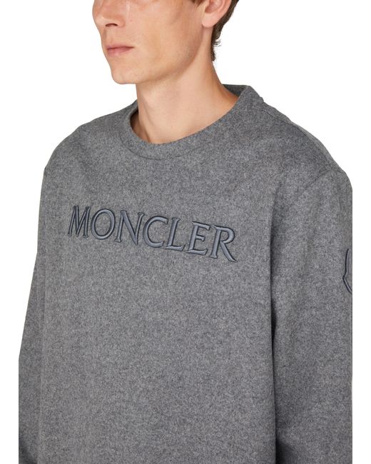 Moncler Gray Sweatshirt for men
