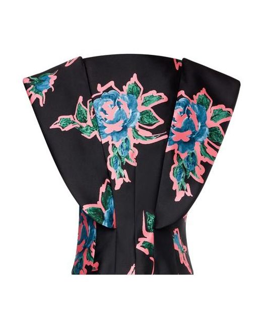 Philosophy Di Lorenzo Serafini Black Radzmir Top With Punk Flower Print