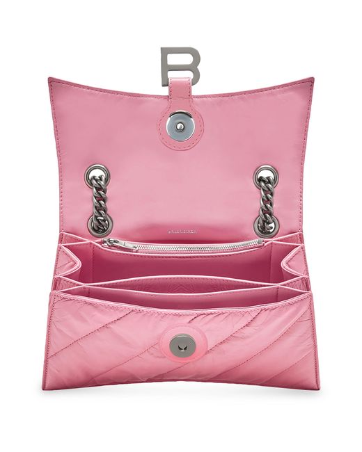 Balenciaga Pink Crush Small Chain Bag Quilted
