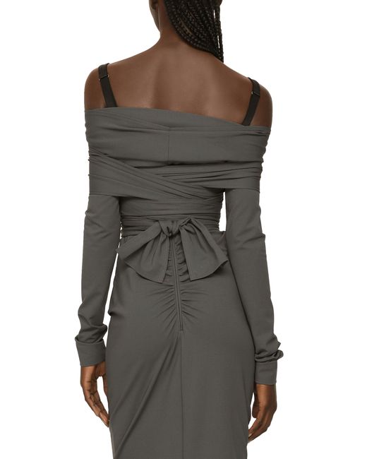 Dolce & Gabbana Black Kim Stretch Rib Dress