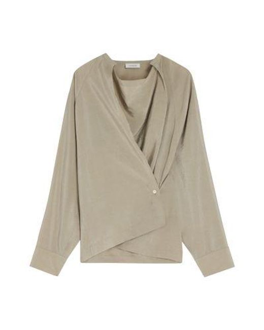 Lemaire Natural Langarm-Top Mit Twist