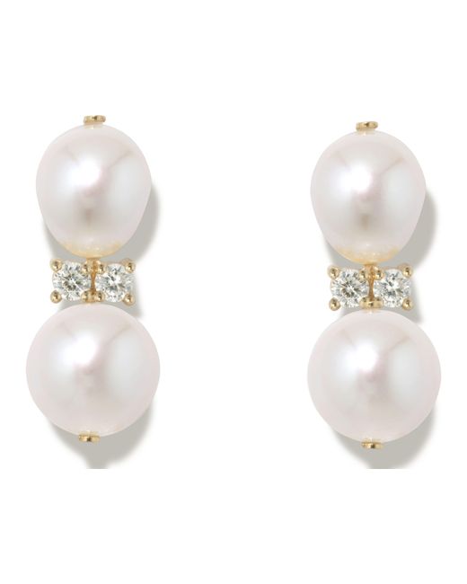 Completedworks White Perlen-Ohrringe