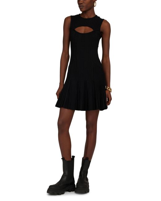 Givenchy Black Kurzes Kleid mit Cut-out